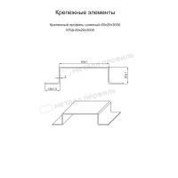 Крепежный профиль шляпный 60х20х3000 порошковая окраска (ОЦ-01-БЦ-1.2)