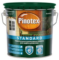 Пропитка декоративная для защиты древесины Pinotex Standart сосна 9л