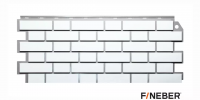 Фасадная панель FINEBER Кирпич облицовочный белый