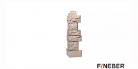 Угол наружный FINEBER Камень дикий песочный