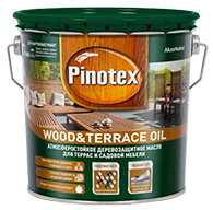 Масло для защиты древесины атмосферостойкое Pinotex Wood&Terrace Oil бесцветное 1 л
