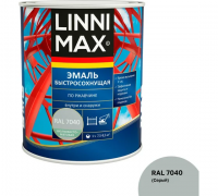 LINNIMAX (ALPINA) эмаль быстросохнущая по ржавчине RAL 7040 серый шелк-матовый 0,75л