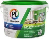 Краска для стен и потолков акриловая Profilux PL-04A глубокоматовая белая 3 кг