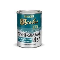 Грунт-эмаль по ржавчине 4в1 зеленая быстросохнущая 0,8кг