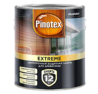 Защитная лазурь для древесины Pinotex Extreme белая полуматовая 2,5л