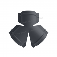 Y-образный тройник для круглого конька R110 NormanMP (ПЭ-01-7024-0.5)