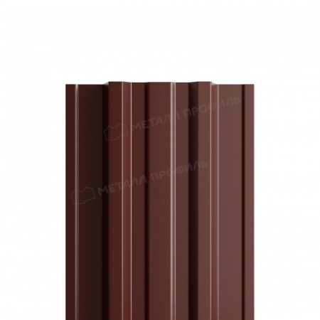 Штакетник металлический МП TRAPEZE-T 16,5х118 NormanMP (ПЭ-01-8017-0.5)