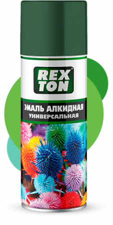 Эмаль унив. ярко-красная REXTON 520 мл