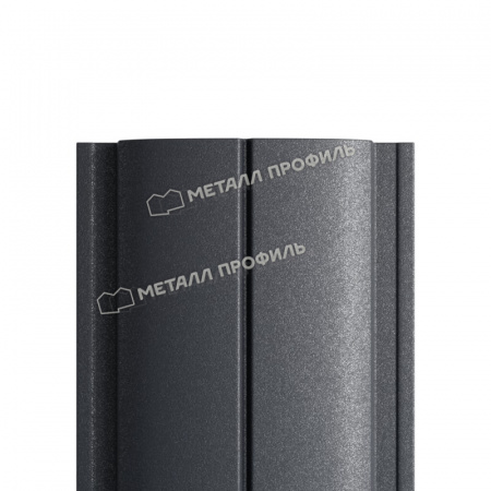 Штакетник металлический МП ELLIPSE-T 19х126 (VALORI-20-Grey-0.5)