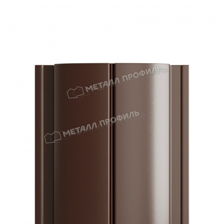 Штакетник металлический МП ELLIPSE-T 19х126 NormanMP (ПЭ-01-RR32-0.5)