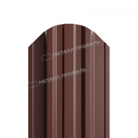 Штакетник металлический МП TRAPEZE-O 16,5х118 (PURETAN-20-8017-0.5)