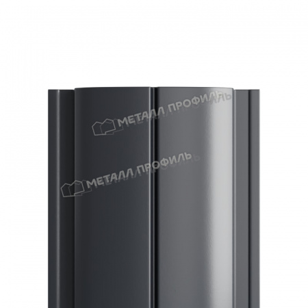 Штакетник металлический МП ELLIPSE-T 19х126 (ПЭ-01-7024-0.4)