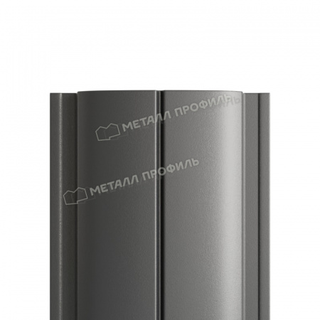 Штакетник металлический МП ELLIPSE-T 19х126 (PURMAN-20-7024-0.5)