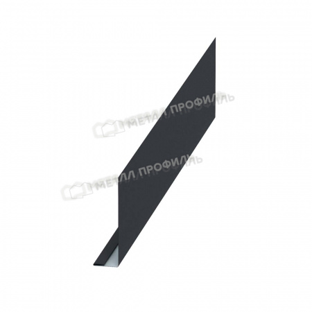 Планка карнизного свеса 250х50х2000 (VALORI-20-Grey-0.5)