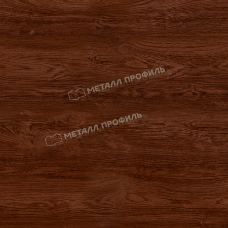 Планка конька плоского 150х150х2000 (ECOSTEEL-01-МореныйДуб-0.5)