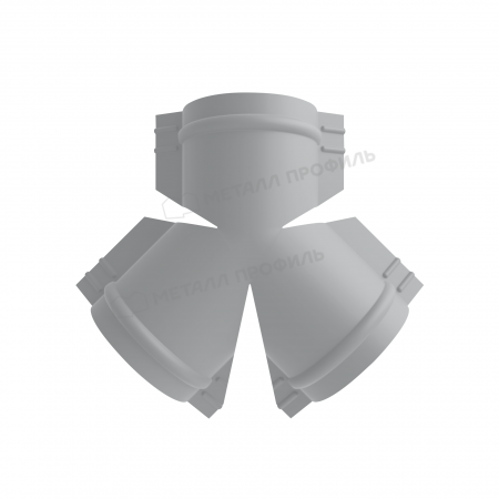 Y-образный тройник для круглого конька R110 NormanMP (ПЭ-01-7004-0.5)