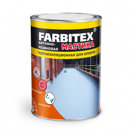 Мастика резино-битумная FARBITEX 2 кг