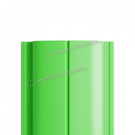 Штакетник металлический МП ELLIPSE-T 19х126 NormanMP (ПЭ-01-6018-0.5)