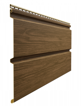 Сайдинг LUX под дерево, Брус D6S, миндаль