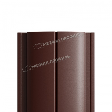 Штакетник металлический МП ELLIPSE-T 19х126 (PURETAN-20-8017-0.5)