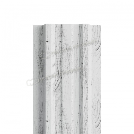 Штакетник металлический МП LАNE-T 16,5х99 (ECOSTEEL_MA-01-Беленый Дуб-0.5)