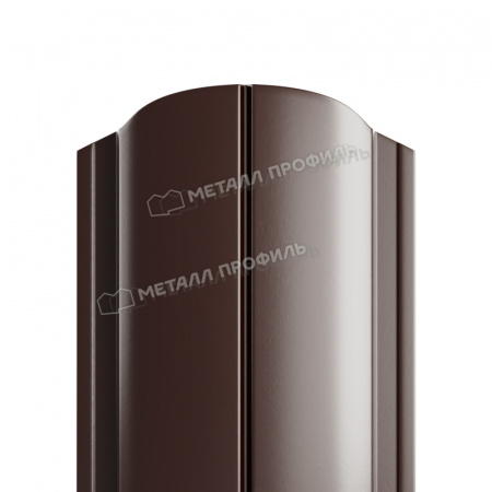Штакетник металлический МП ELLIPSE-O 19х126 NormanMP (ПЭ-01-RR32-0.5)