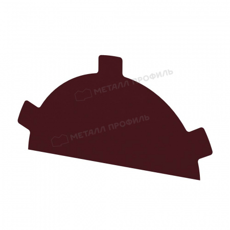 Заглушка конька круглого простая NormanMP (ПЭ-01-3005-0.5)