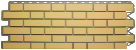Панель Кирпич Клинкерный, Желтый, 1220х440мм