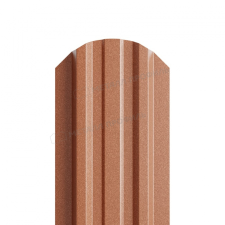 Штакетник металлический МП LАNE-O 16,5х99 (PURMAN-20-Argillite-0.5)